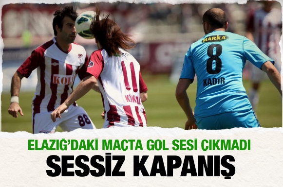 Elazığspor Sivasspor maçı sessiz bitti