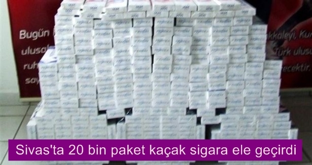 Sivas'ta Sahte Plakalı Otobüste 20 Bin Kaçak Sigara Ele Geçirildi