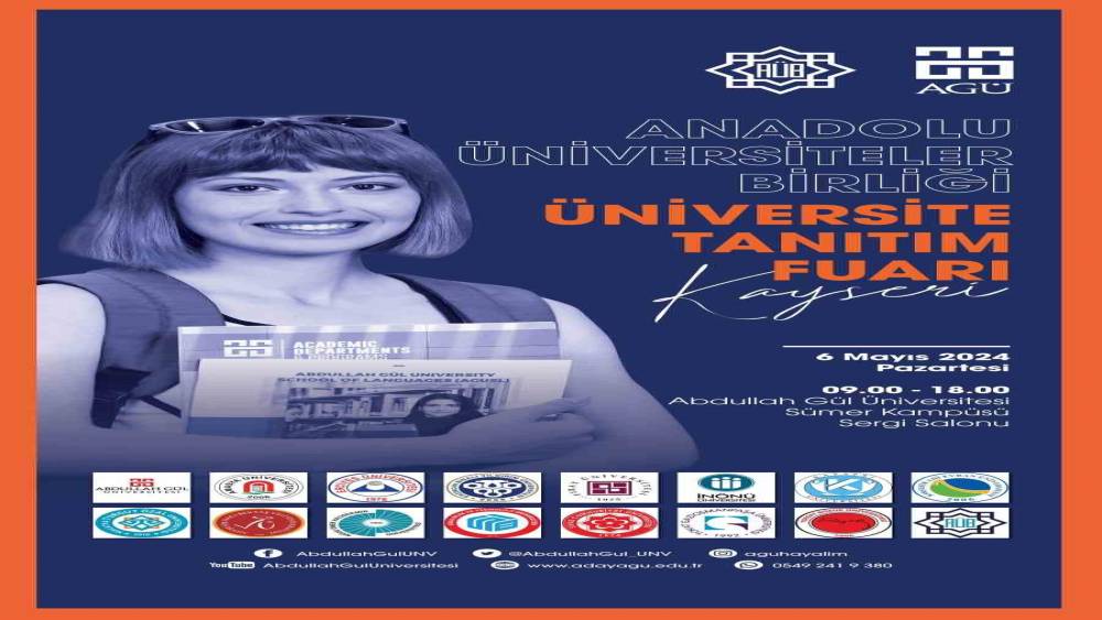 Anadolu Üniversiteler Birliği Fuarları AGÜ’de başlıyor
