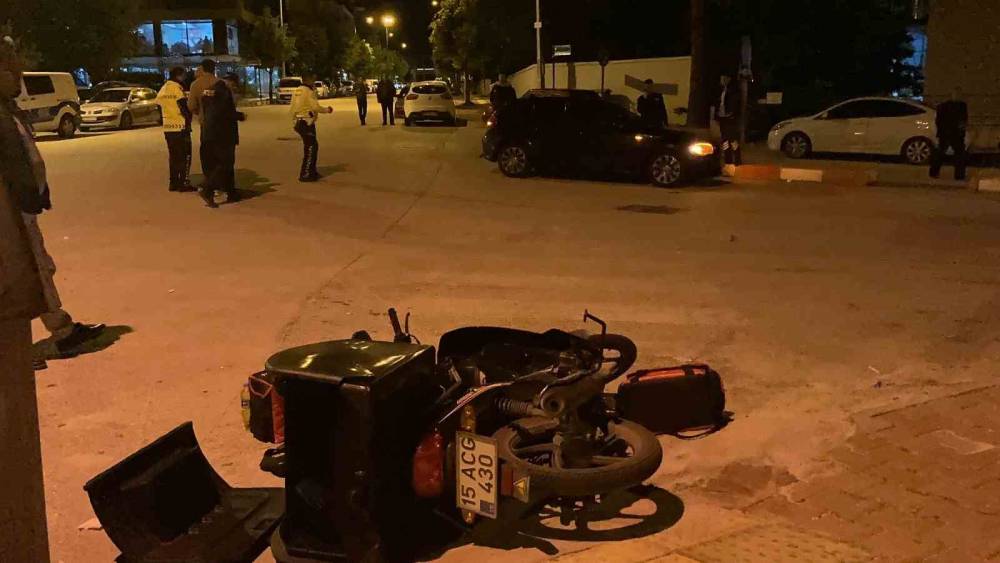 Burdur’da motosiklet ile otomobil çarpıştı: 1 yaralı
