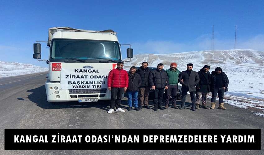 Kangal Ziraat Odasından Depremzedelere Yardım